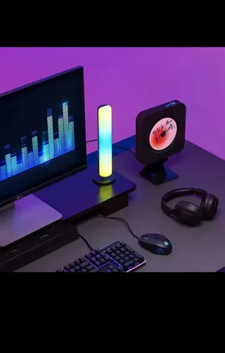 Luz ambiental LED para mesa escritorio, PC y TV.