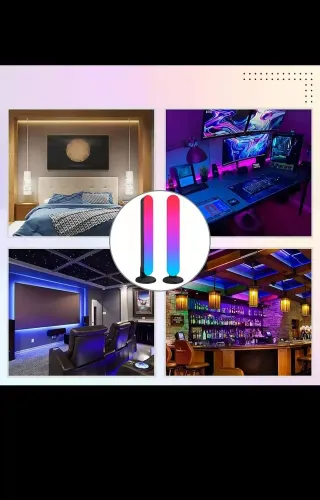 Luz ambiental LED para mesa escritorio, PC y TV.