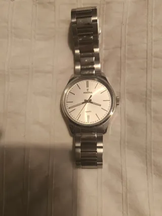 Reloj Festina Plata y Blanco