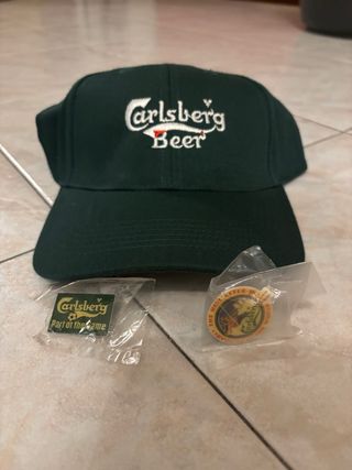 Cappellino Carlsberg Verde + Spille in omaggio.