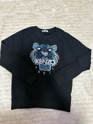 Sudadera Kenzo Tiger Negra y Azul