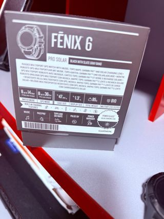 Garmin Fenix 6 Pro Solar Gris/Rojo