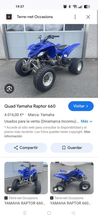 Despiece Yamaha Raptor 660