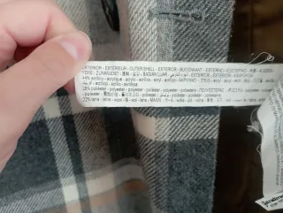 Abrigo cuadros Springfield