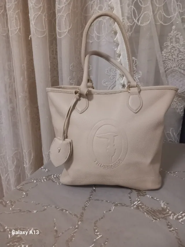 Borsa Trussardi Beige Pelle