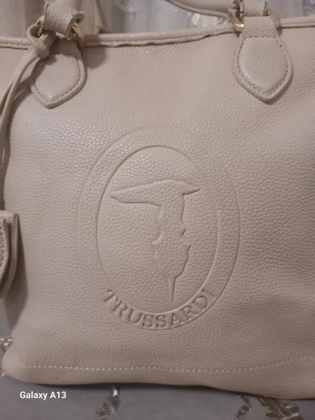 Borsa Trussardi Beige Pelle