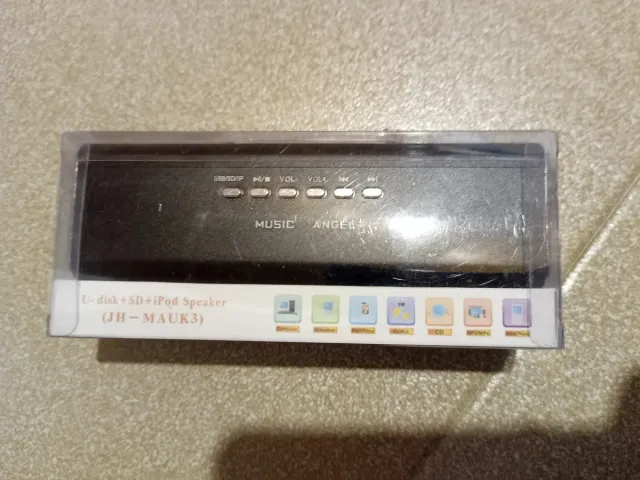 Mini altoparlante portatile Music Angel nero