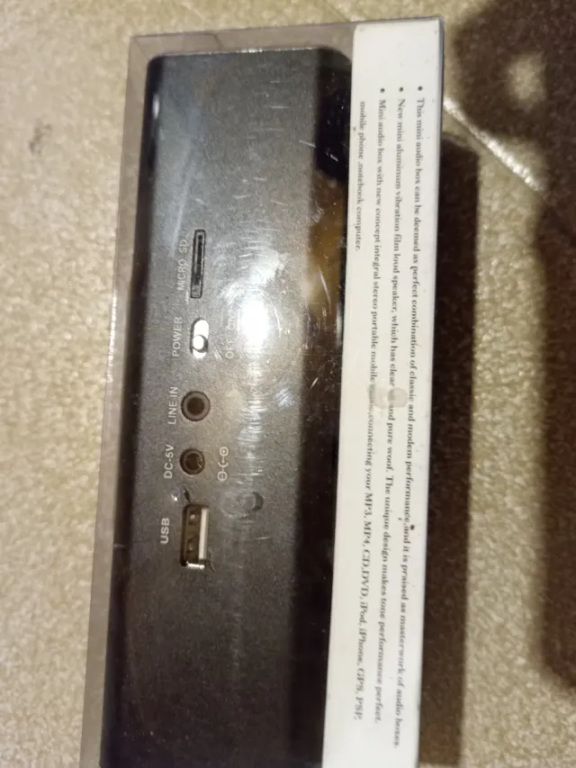 Mini altoparlante portatile Music Angel nero