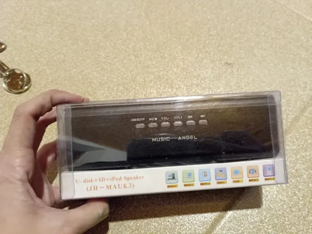 Mini altoparlante portatile Music Angel nero