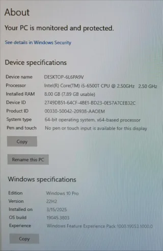 Lenovo ThinkCentre M700 Tiny PC