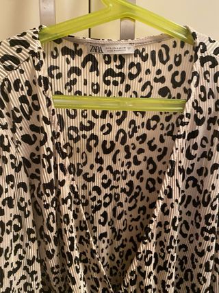 Camisa Mango Leopardo