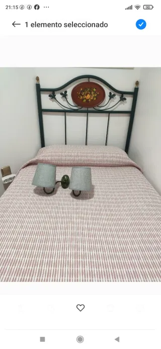 Cabezal de cama individual