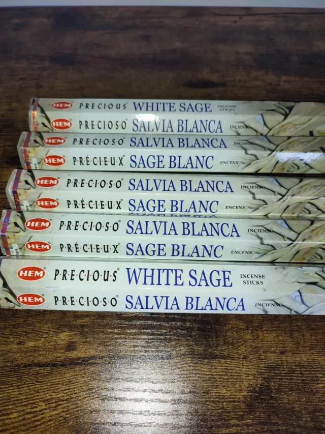 HEM Precious White Sage Incienso (6 Cajas)