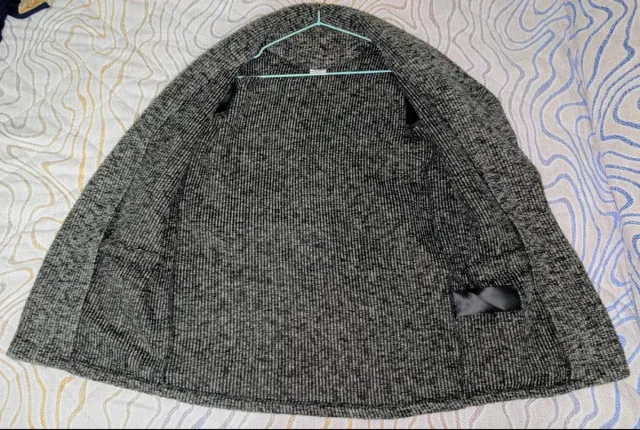 Blazer caldo con maniche in ecopelle