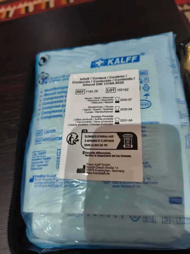 Kit Audi Pronto Soccorso e Tappi Valvole