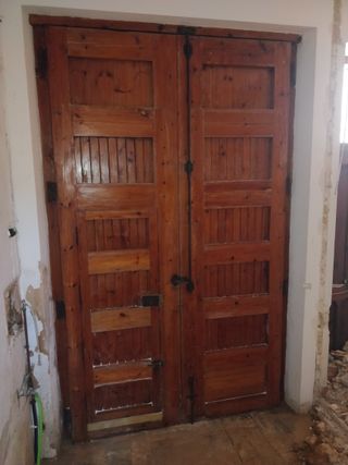 Puerta rústica valenciana madera exterior