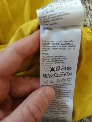 Maglietta Levi's Gialla XXL