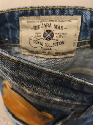 Pantalón vaquero hombre desgastado