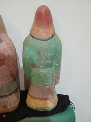 Figuras madera dioses chinos (2 unidades)