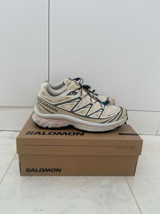 Zapatillas Salomon Gore-Tex Mujer Beige/Rosa