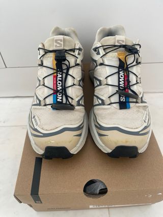 Zapatillas Salomon Gore-Tex Mujer Beige/Rosa