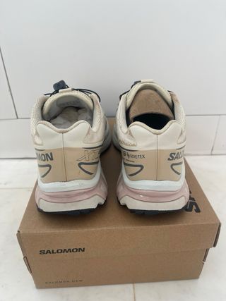Zapatillas Salomon Gore-Tex Mujer Beige/Rosa