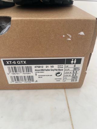 Zapatillas Salomon Gore-Tex Mujer Beige/Rosa