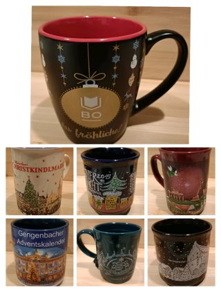 Tazas Navideñas de mercadillos alemanes.