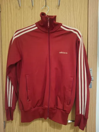 Chaqueta Adidas Roja y Blanca