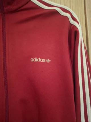 Chaqueta Adidas Roja y Blanca