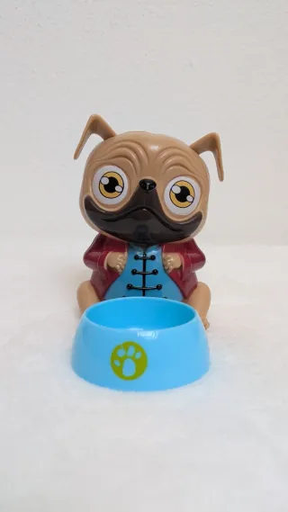 Gioco cane con ciotola in plastica