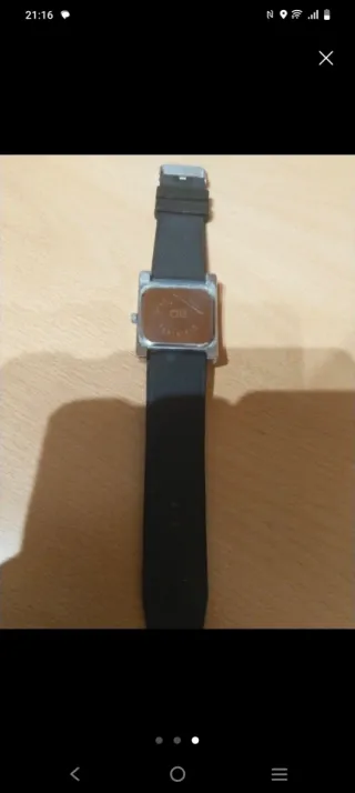 Reloj J.H.B. Quartz Negro y Plateado