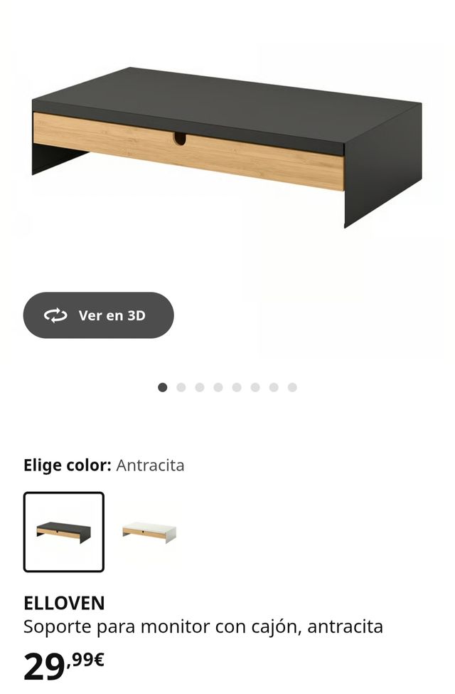 Soporte Monitor Escritorio ELLOVEN Cajón Ikea