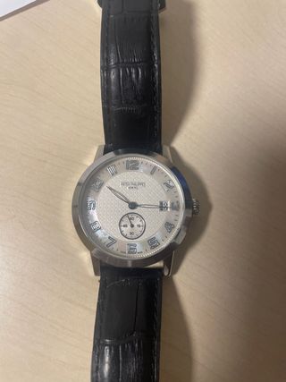Reloj Patek Philippe Negro y Plateado