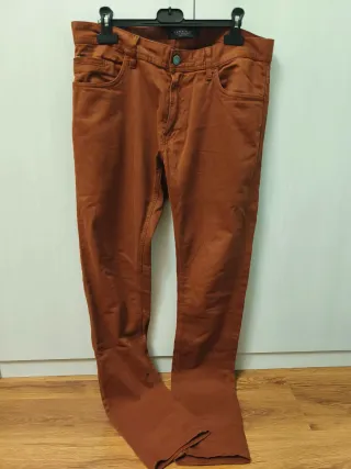 Pantalón Zara Man Marrón Hombre