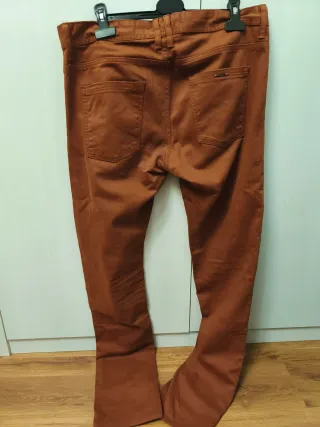 Pantalón Zara Man Marrón Hombre