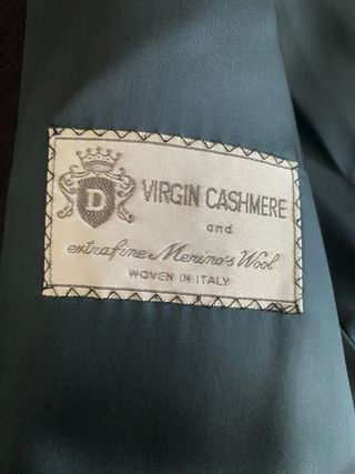 Abrigo paño hombre largo azul marino