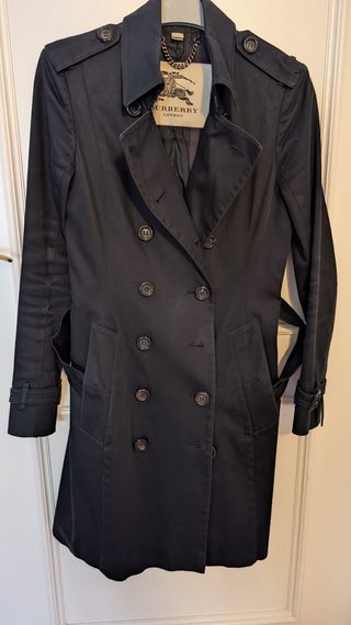 Gabardina Burberry azul