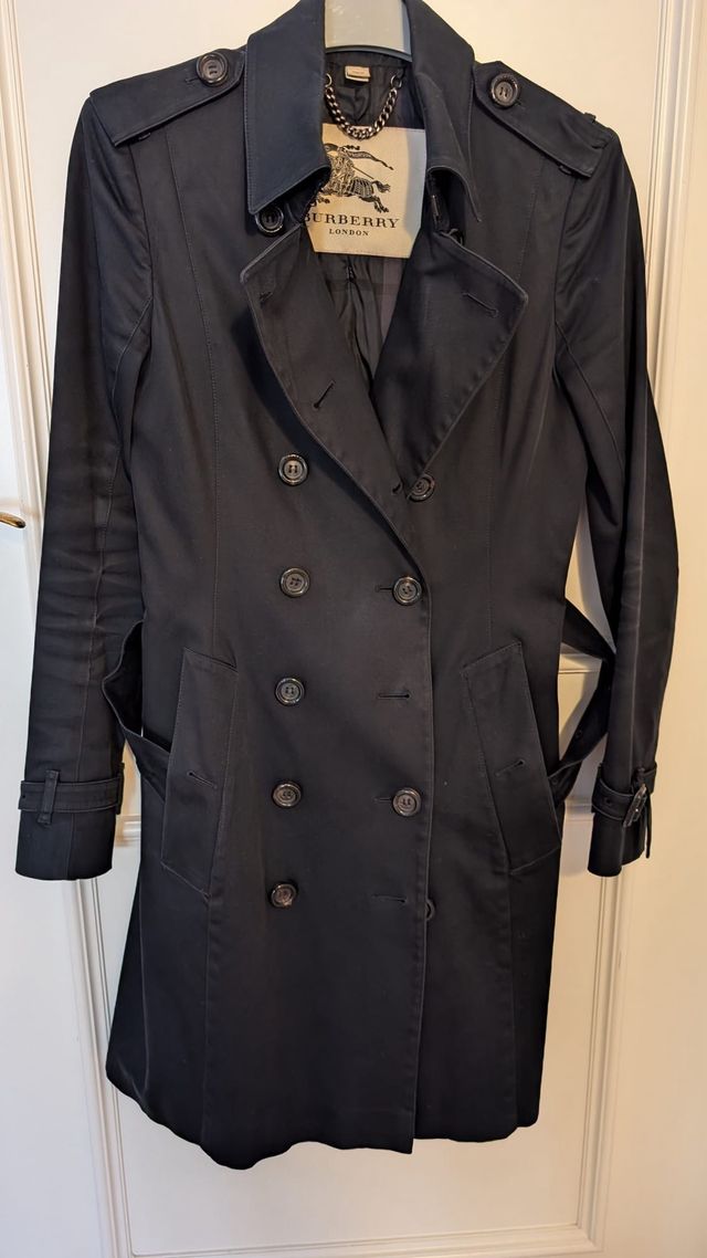 Gabardina Burberry azul