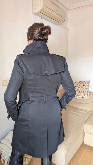 Gabardina Burberry azul
