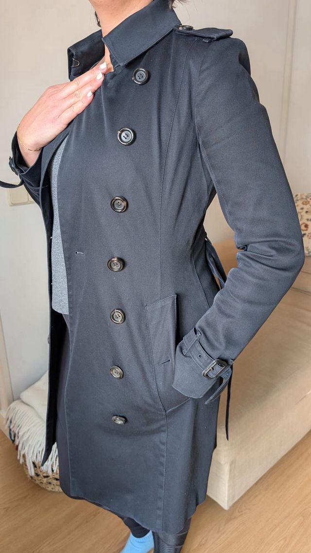 Gabardina Burberry azul