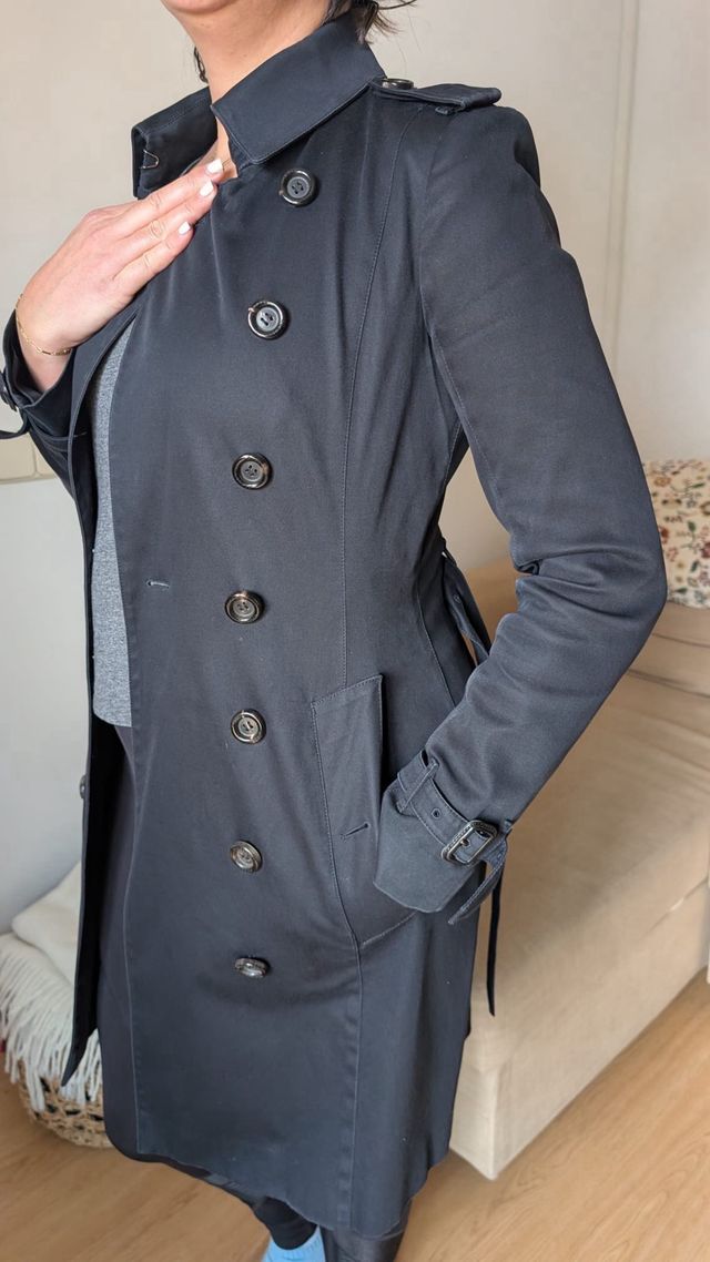 Gabardina Burberry azul