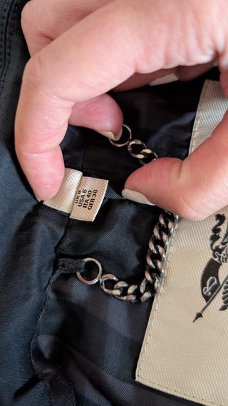 Gabardina Burberry azul