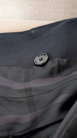 Gabardina Burberry azul