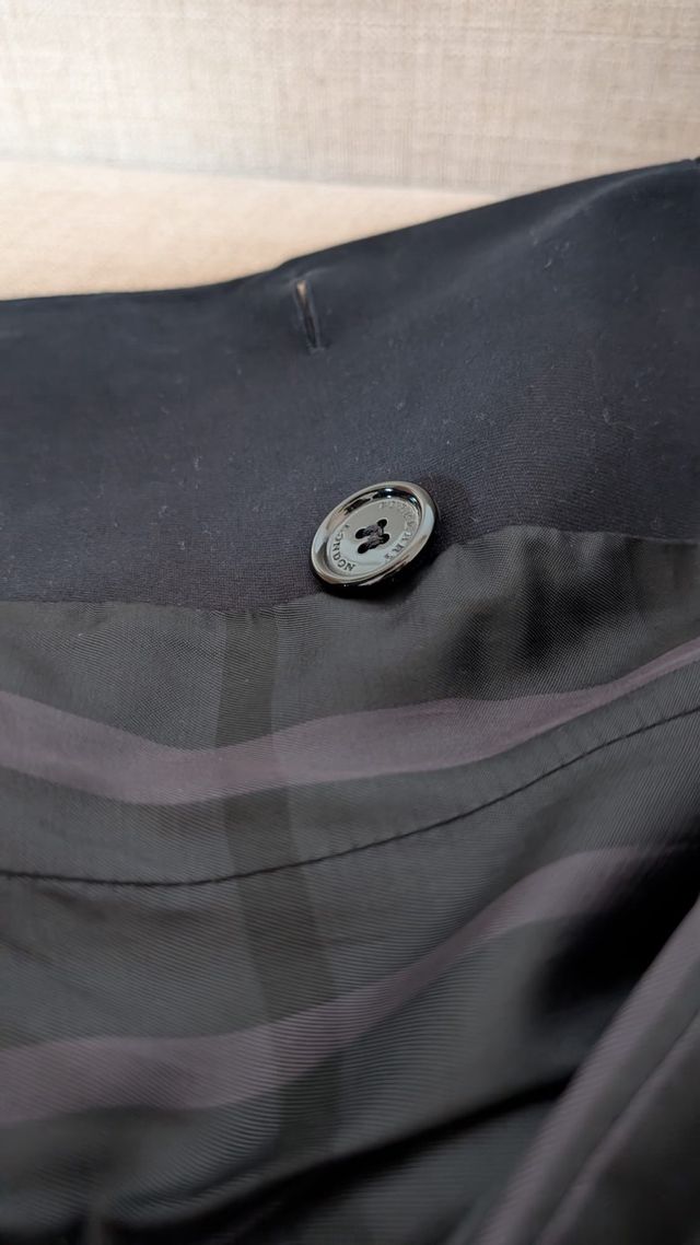 Gabardina Burberry azul