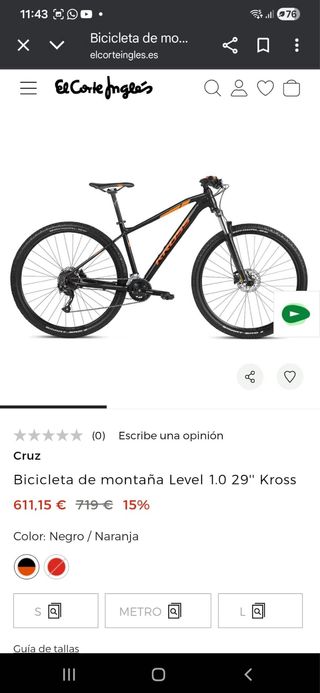 Bici Montaña Kross Level 1.0 29