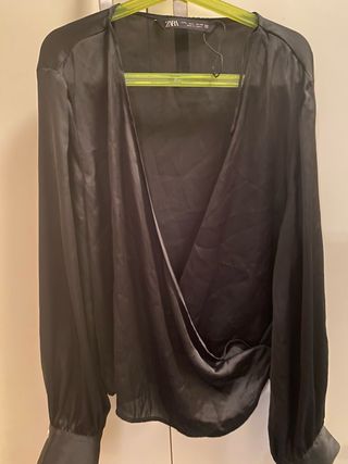 Blusa seda Zara