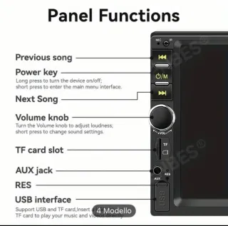 Autoradio 7 pollici HD Touch Screen