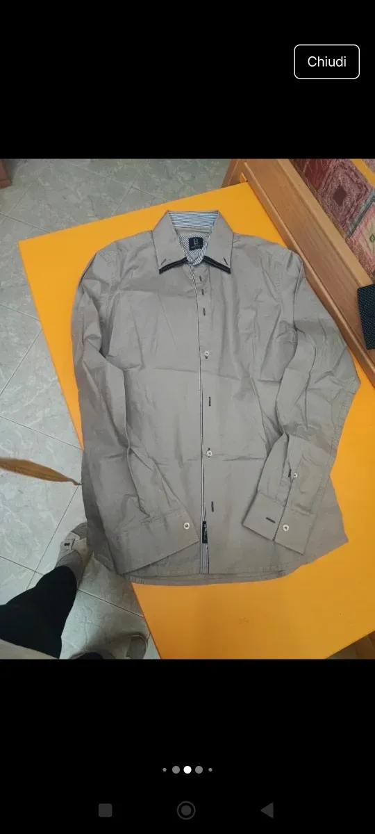 4 Camicie Uomo Grigie e Nere