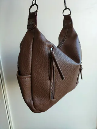 Borsa a spalla marrone